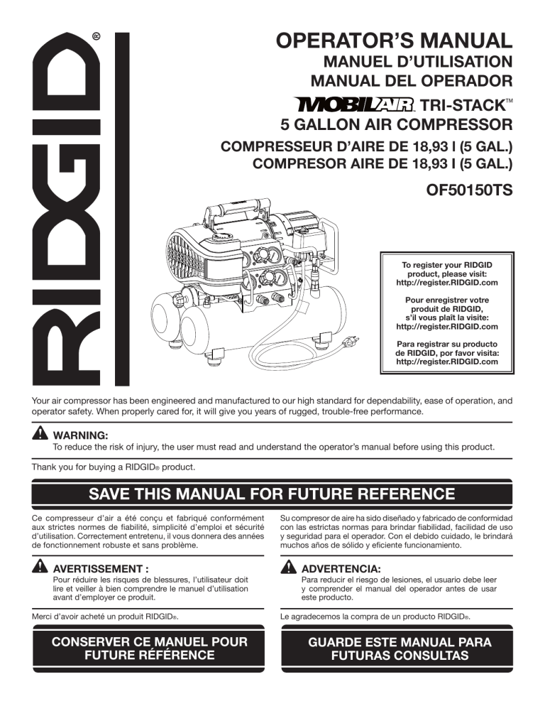 RIDGID OF50150TSR040SCA, OF50150TS User guide Manualzz