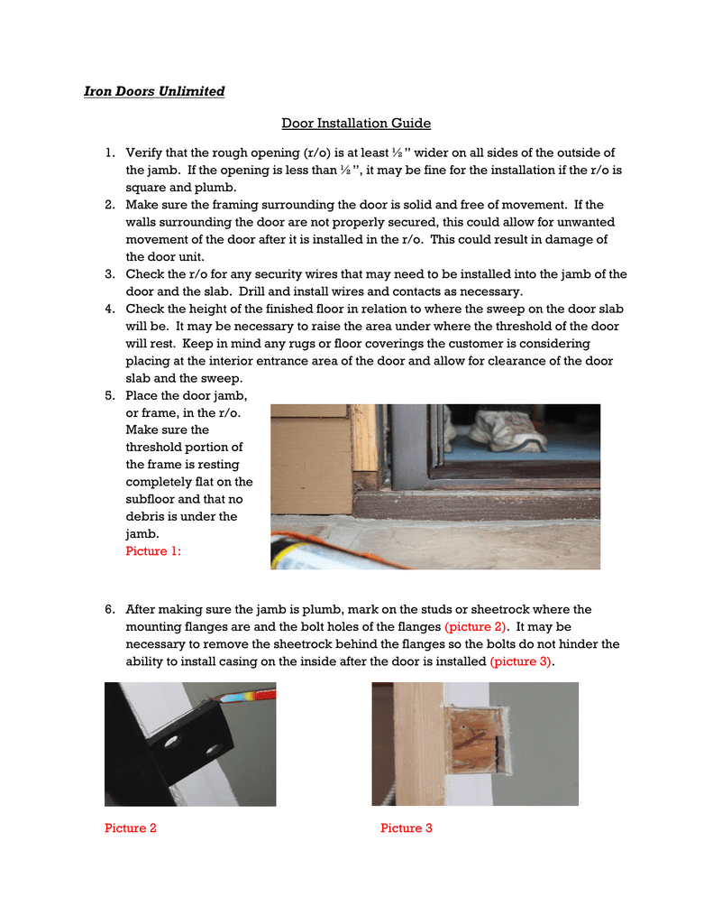 Iron Doors Unlimited Io6297relw Instructions Assembly Manualzz Com