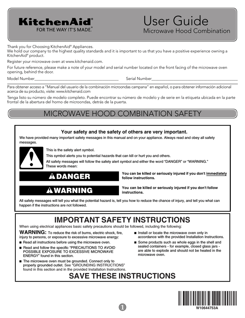 KitchenAid KMHC319EBS, KMHC319EBL, KMHC319ESS, KMHC319EWH User manual