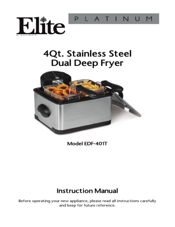 Elite EDF-401T Instruction manual | Manualzz