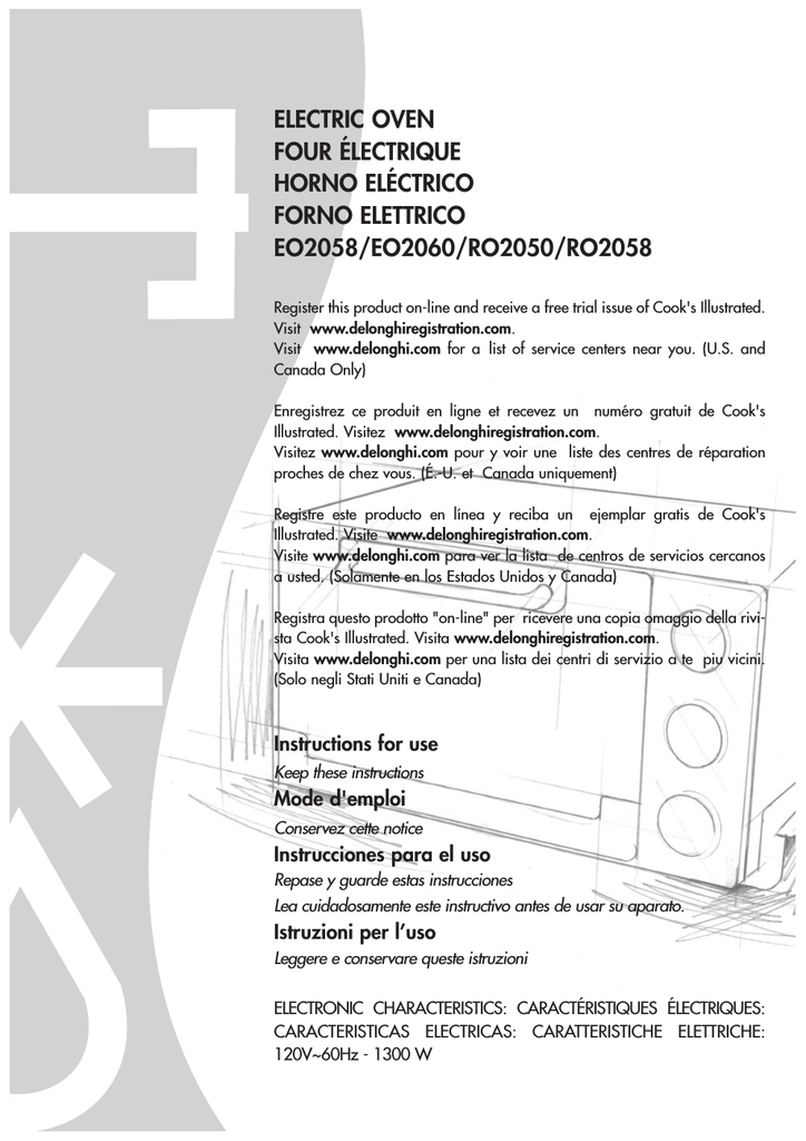 DeLonghi RO2058 Use and Care Manual | Manualzz