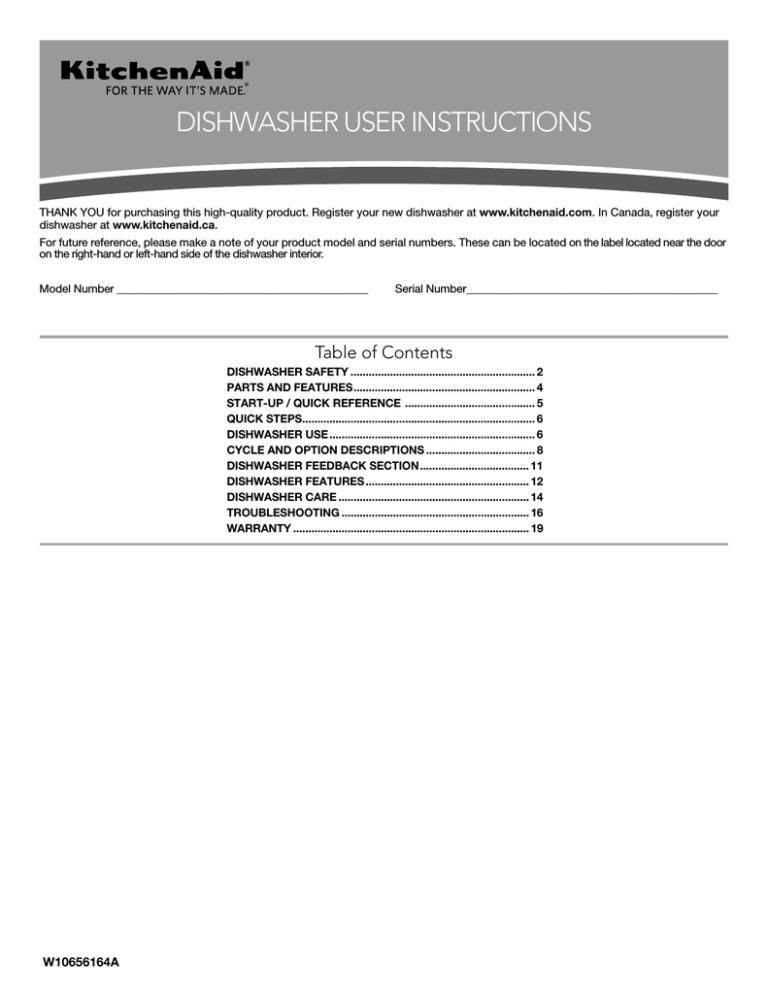 Kitchenaid Kdtm354dss User Guide Manualzz