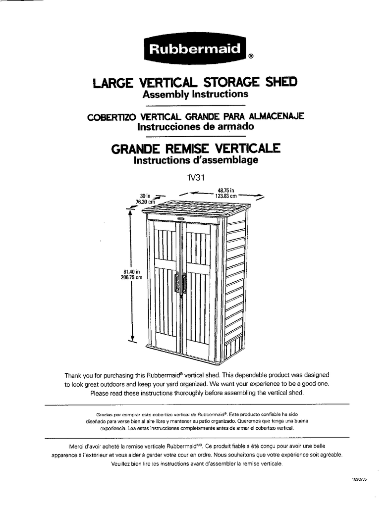 Rubbermaid Storage Shed Assembly | Dandk Organizer