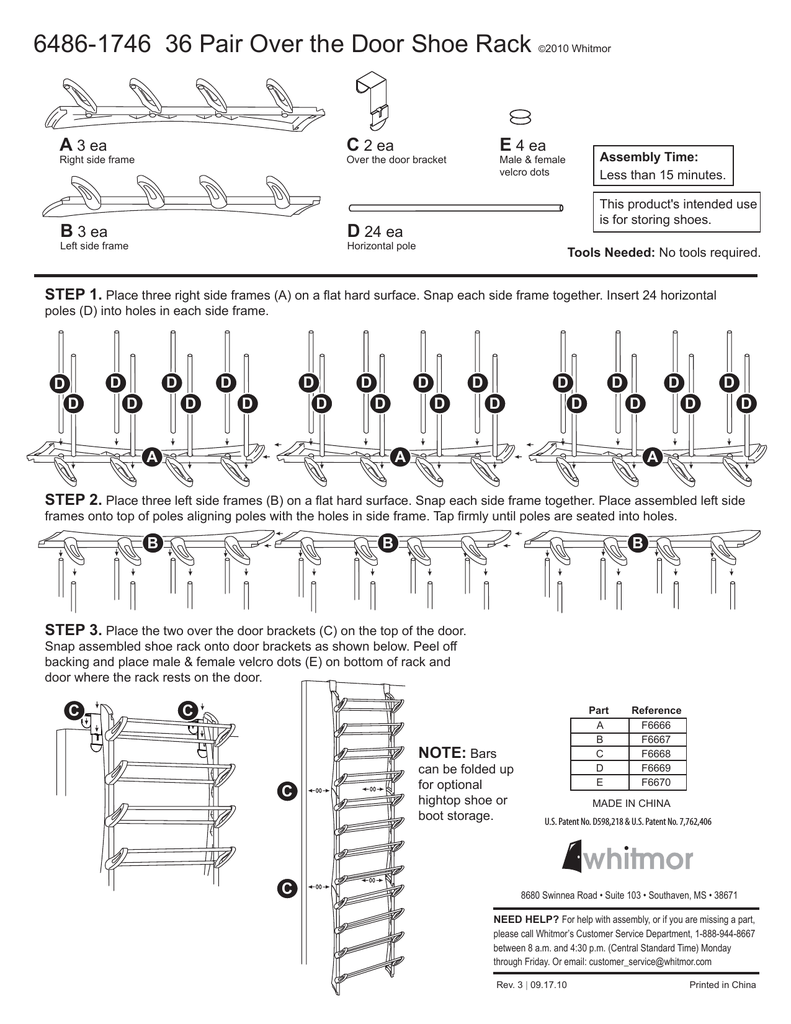 None 6486 1746 Wht Instructions Assembly Manualzz