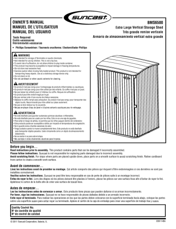 Suncast Bms Instructions Assembly Manualzz