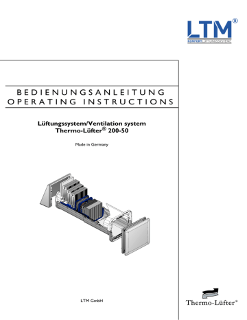 BEDIENUNGSANLEITUNG OPERATING INSTRUCTIONS