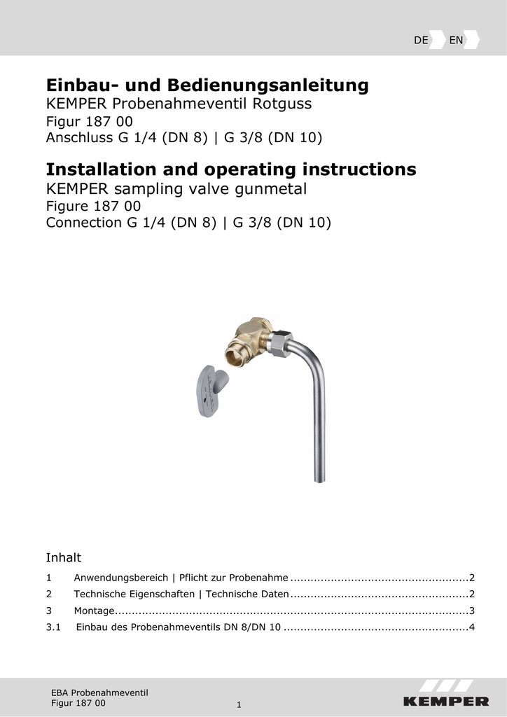 Kemper Armaturen Deutschland