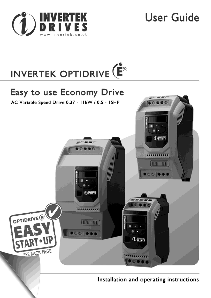 WARRANTY OPTIDRIVE E2 ODE-2-14020-3HA12 2 HP AC Drive Invertek Drives 