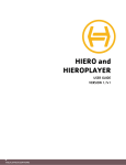 Hiero 1.7v1 and HieroPlayer 1.7v1 User Guide
