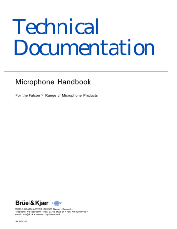 User Manual/Handbook: Microphone Handbook - For | Manualzz