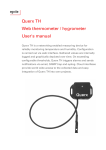 Web thermometer / hygrometer Querx TH User's manual