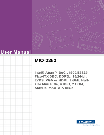 Advantech MIO-2263 User manual | Manualzz