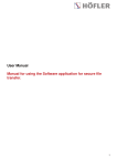 Secure File Transfer Software User Manual