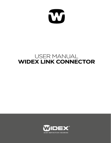 USER MANUAL WIDEX LINK CONNECTOR | Manualzz