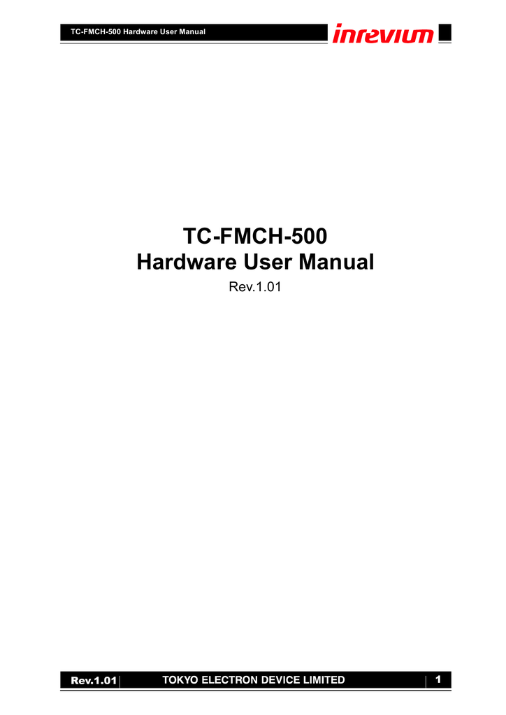 TCFMCH500 Hardware User Manual Manualzz
