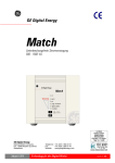 GE Digital Energy Match 500, 700, 700L, 1000, 1000L, 1500 Bedienungsanleitung