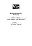 PAR LED PAR 56 RGB, PAR LED PAR 64 RGB User Manual