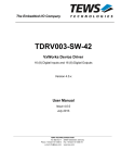 TEWS TDRV003-SW-42 Driver Manual | AI Chat &amp; PDF Download