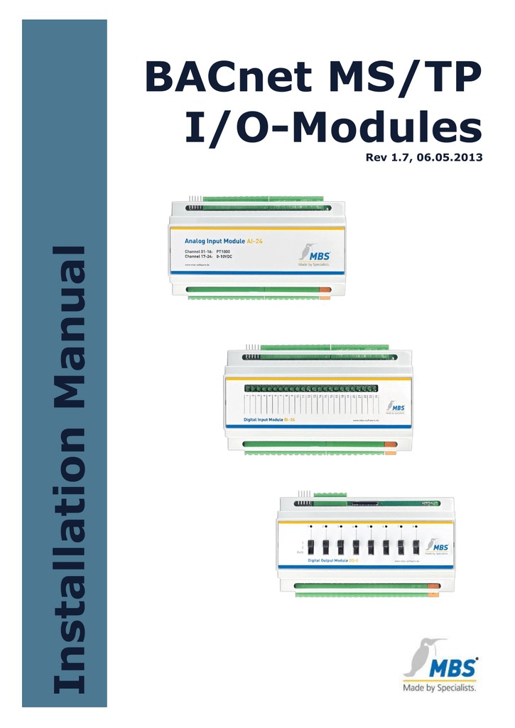 Installation Manual I/O Modules Manualzz