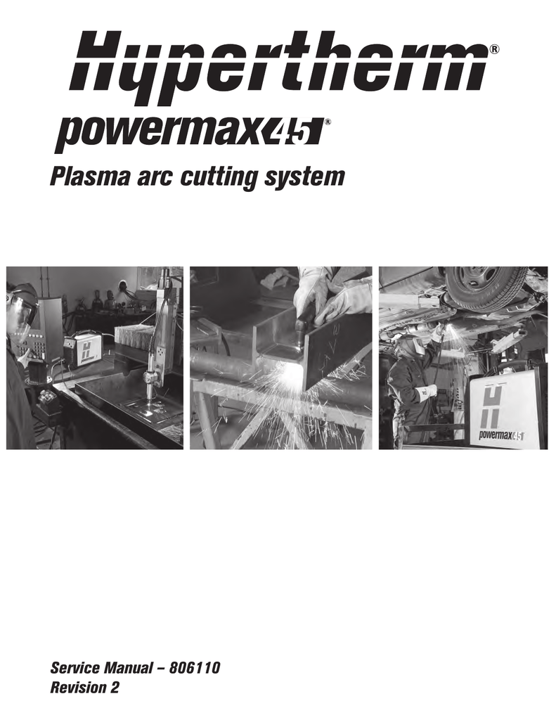 Hypertherm Powermax 45 Cut Chart