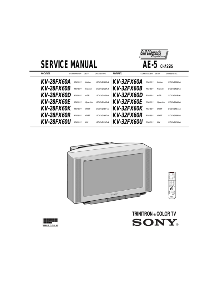 Service Manual Ae 5 Chassis Manualzz