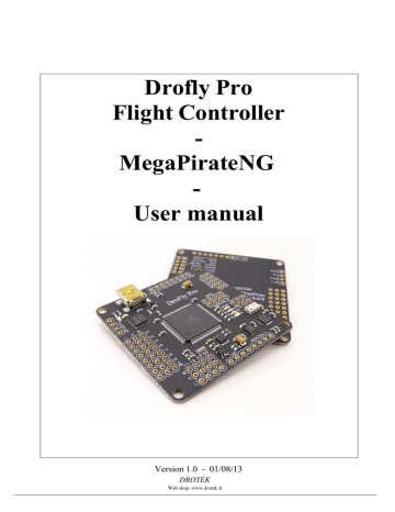 Drofly Pro Flight Controller - MegaPirateNG - User manual | Manualzz