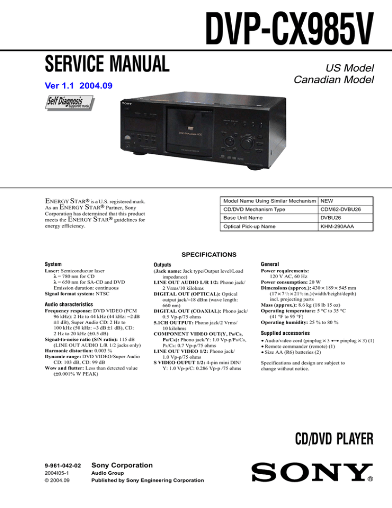 Service Manual Cd Dvd Player Manualzz
