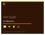 UPS Billing Centre User Guide | AI Chat &amp; PDF Access