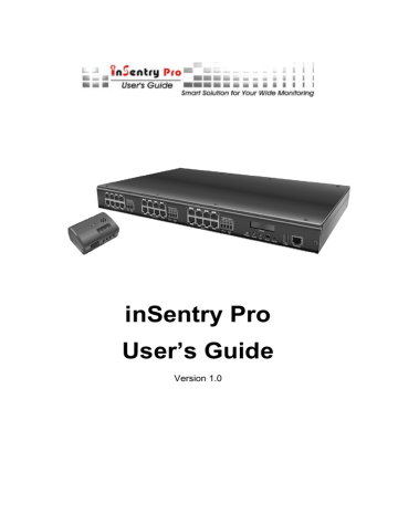 inSentry Pro User's Guide | Manualzz