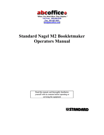 Standart Foldnak M2 Operator's Manual | Manualzz