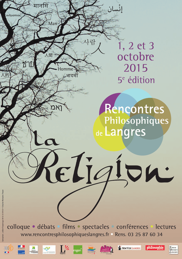 rencontres philosophiques de langres