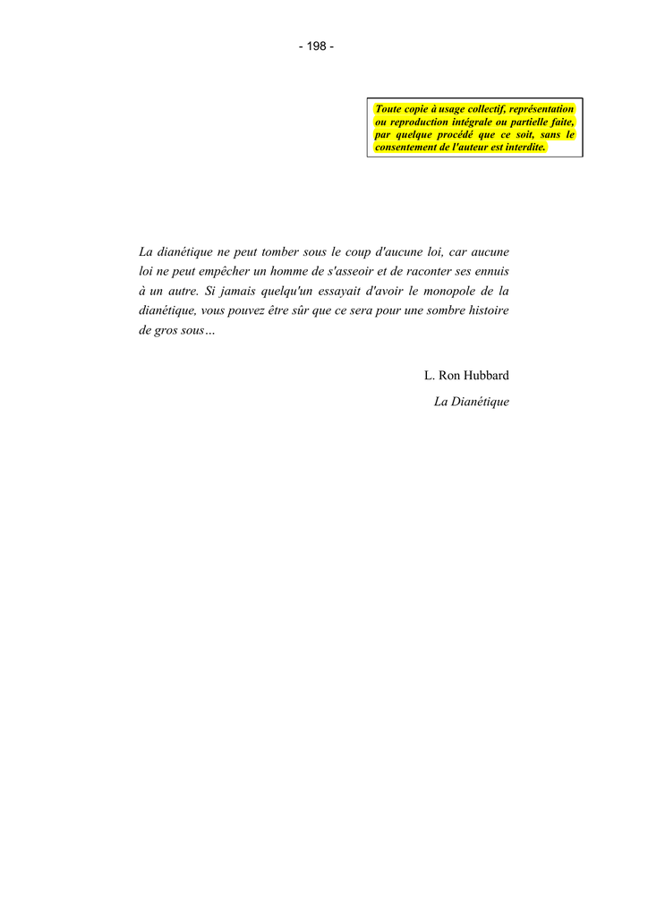 UNE ATTESTATION DE NONOBJECTION POUR POURSUITE D