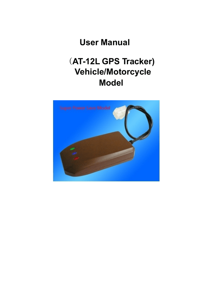 User Manual At 12l Gps Tracker Vehicle Motorcycle Model Manualzz