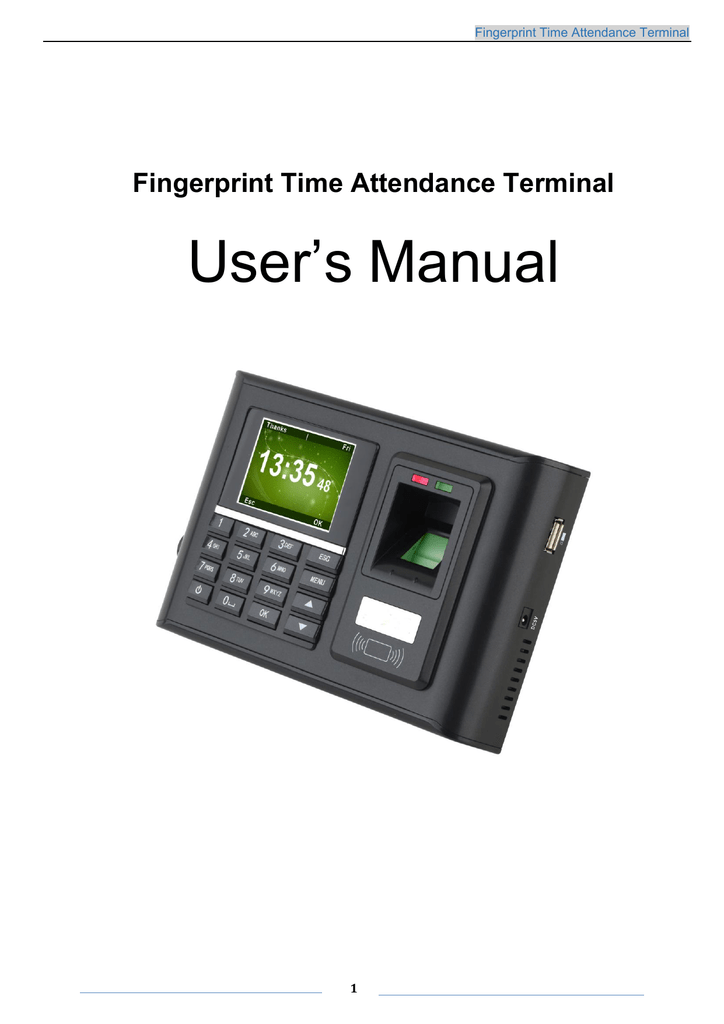 time attendance terminal