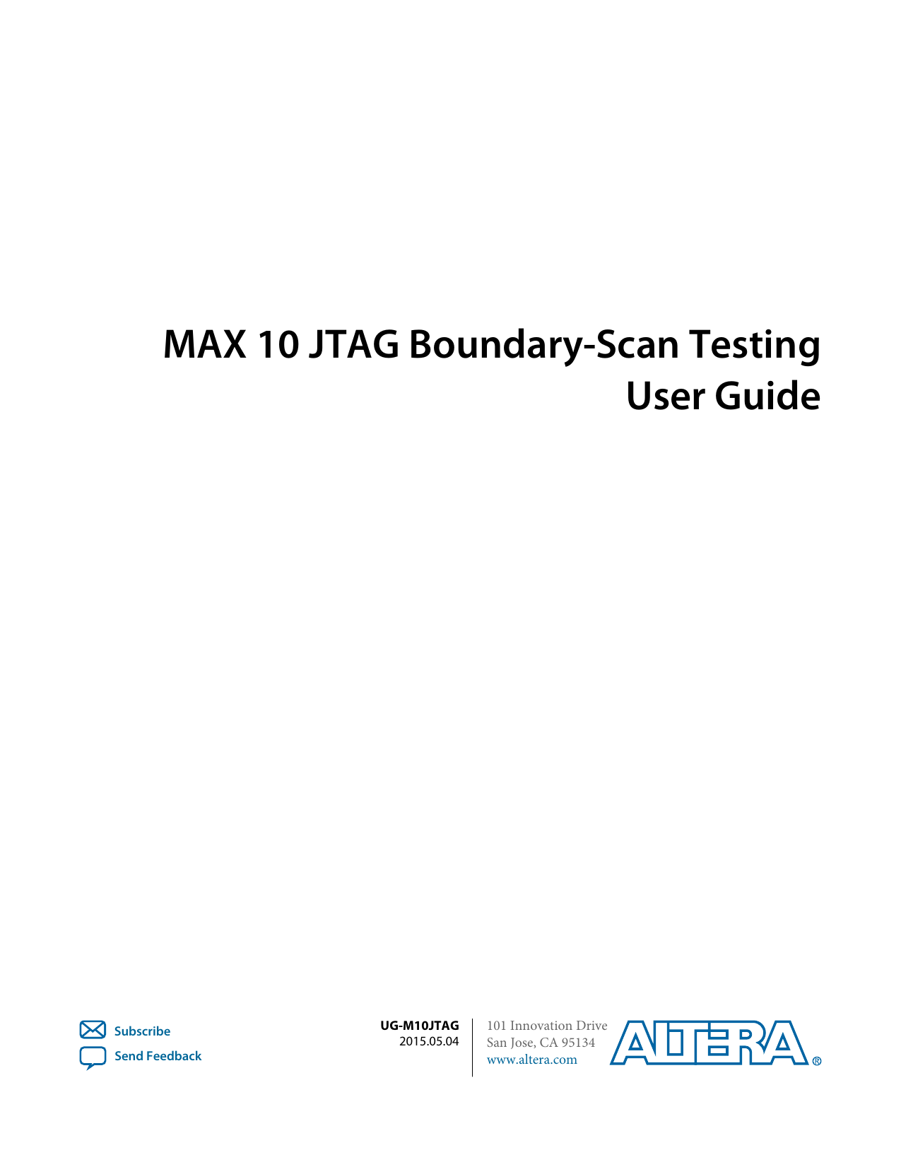 MAX 10 JTAG BoundaryScan Testing User Guide Manualzz