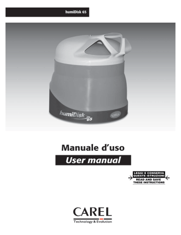 Carel humiDisk 65 User manual | Manualzz