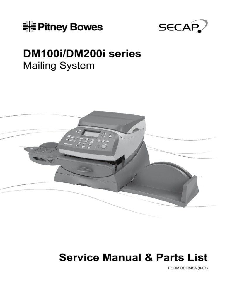 pitney bowes print head replacement