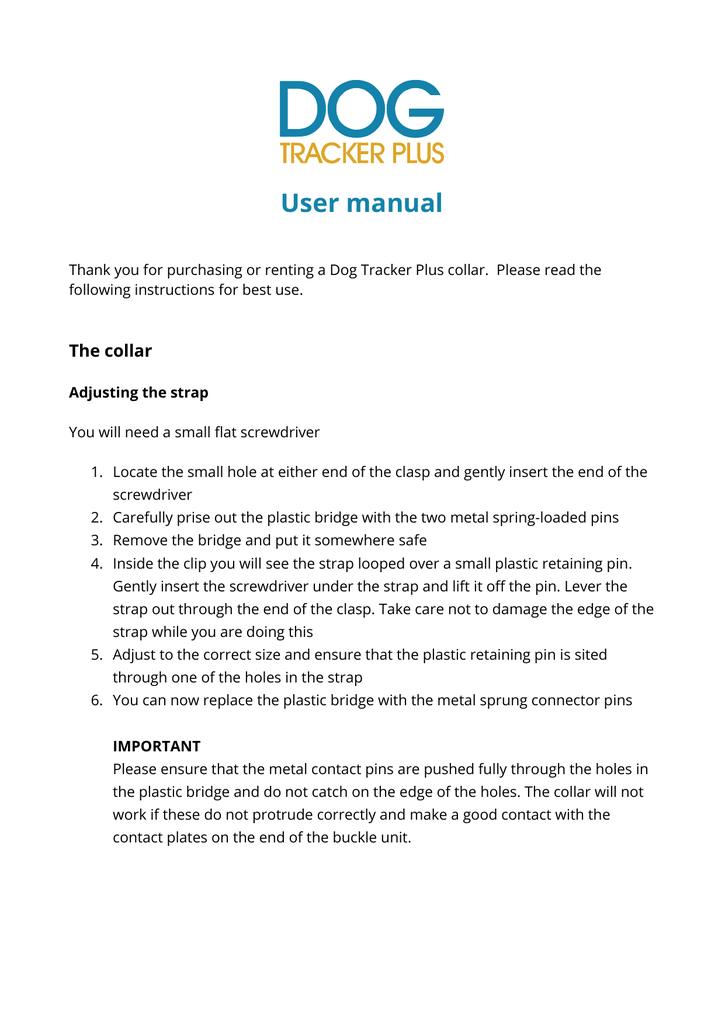 dog tracker plus