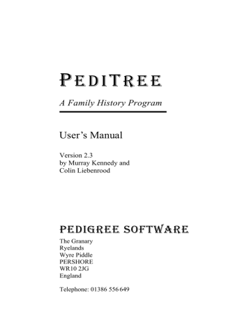 pedigree programs for mac