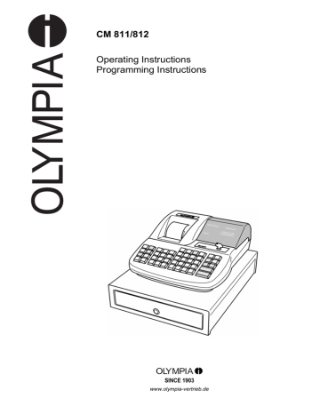 Olympia Cm 812 Operating Instructions Manual Manualzz