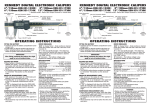 KENNEDY Digital Electronic Calipers User Manual