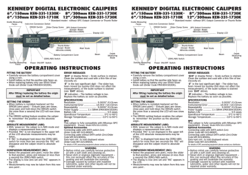 Mitutoyo digital caliper reset Clearance