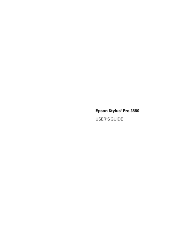 Epson Stylus® Pro 3880 - User's Guide | Manualzz