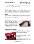 pBone PTRUMPET1R Standard User Manual