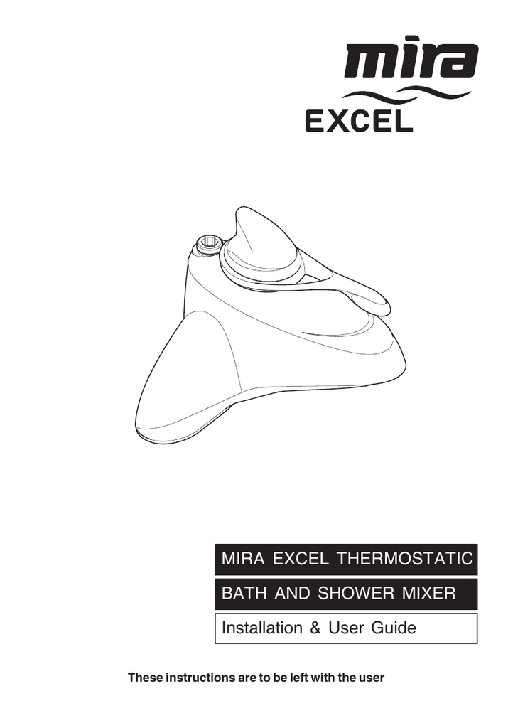 SHOWER FITTINGS Installation & User Guide MIRA Manualzz