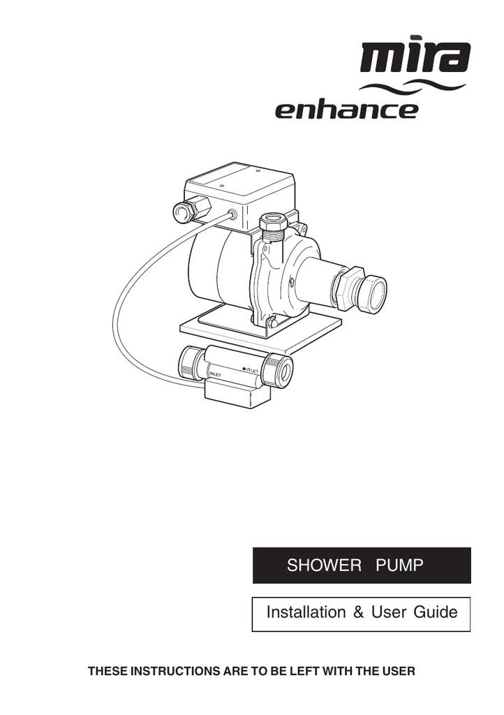 Installation & User Guide SHOWER PUMP Manualzz