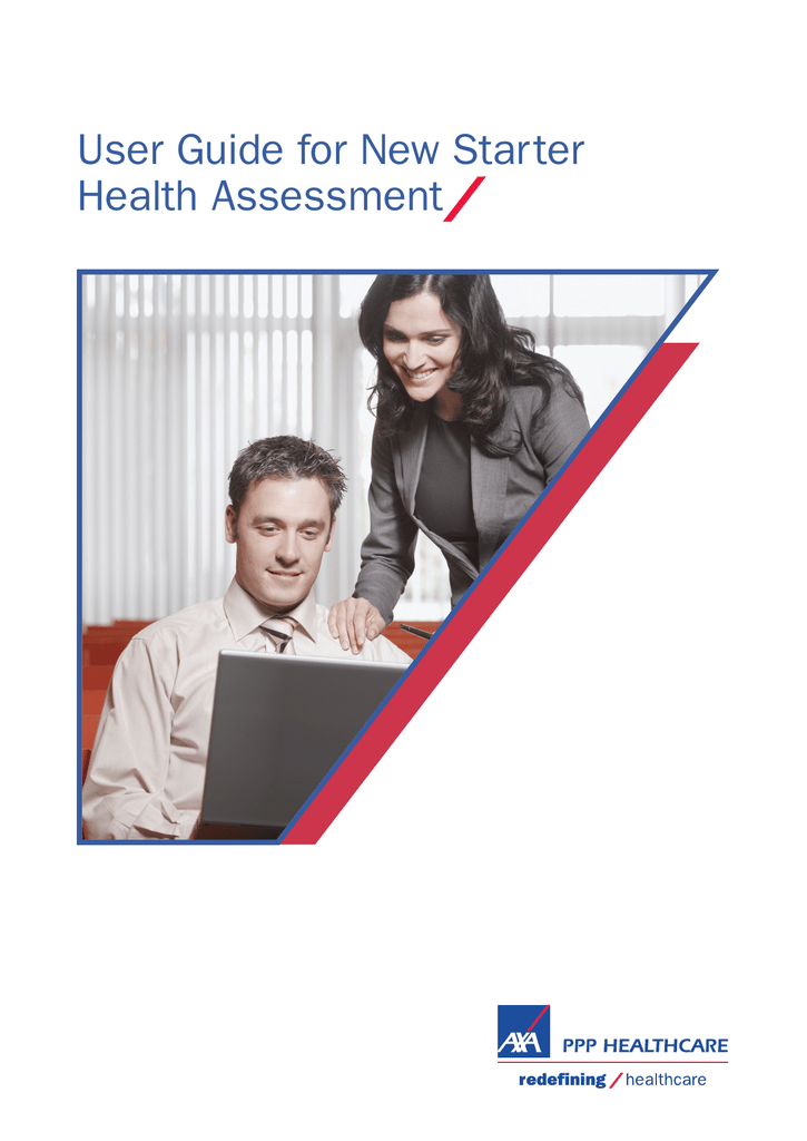 User Guide For New Starter Health Assessment Manualzz 9708