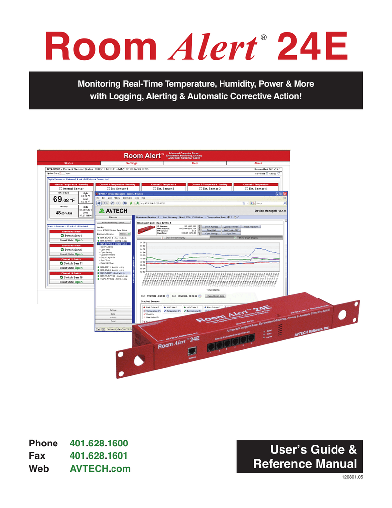 Room Alert 24e User S Guide Reference Manual Manualzz Com