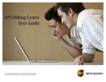 UPS Billing Centre User Guide | AI Chat &amp; PDF Download