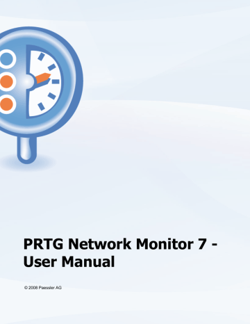 PRTG Network Monitor 7 - User Manual | Manualzz